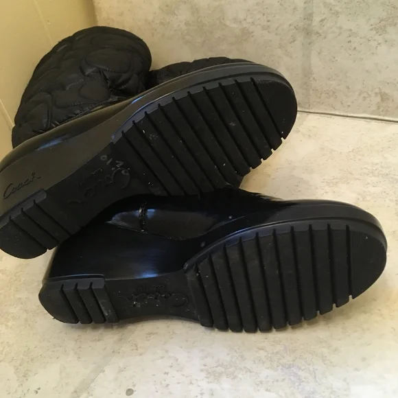 NEW COACH CANTINA QUILTED BOOTS IN BLACK size 6.5 - Picture 11 of 12